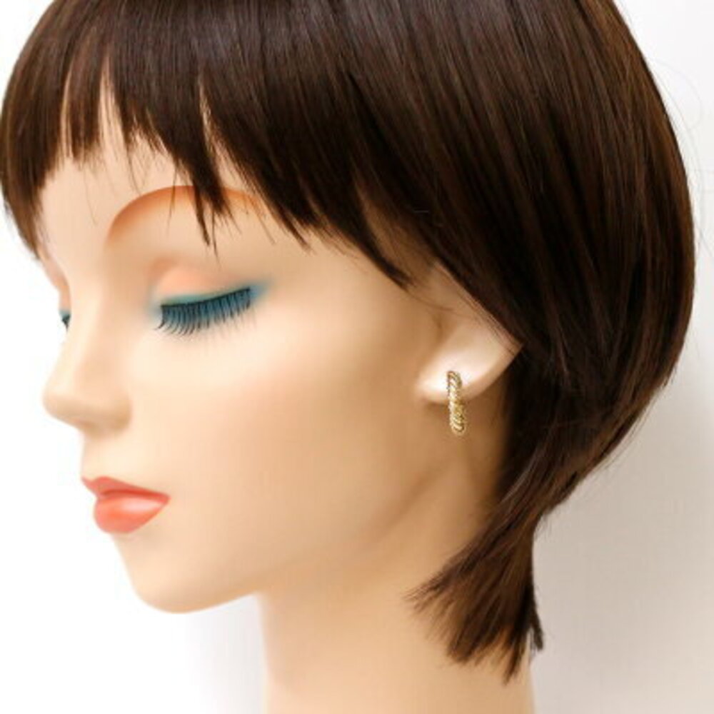 Tiffany Co Hoop Earrings Yellow Gold - Picture 2 of 6
